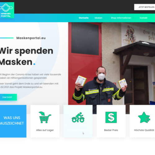 MASKENPORTAL Webshop